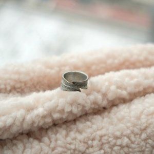 Silver Feather Wrap Ring
